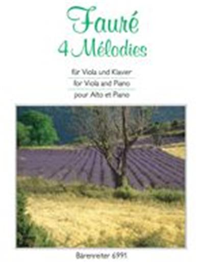 Faure G. 4 Melodies Alto/Piano
