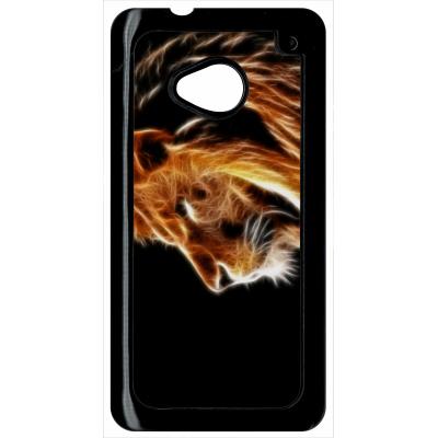 Coque HTC m7 tete de lion aerographe