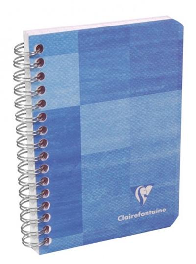 Carnet à Spirales bleu ciel, 7,5x12, 100 pages, Q.5x5