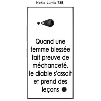 Coque Nokia Lumia 735 Design Citation Quand Une Femme Texte Noir Fond Blanc Coque Et Etui Telephone Mobile Achat Prix Fnac