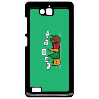 Coque huawei honor 3c et 3c 4g funny vegan c est le mal