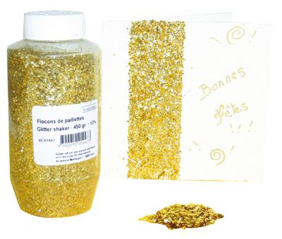 Oz International - Flocons Pailletes Or Scintillantes - Flacon De 450g