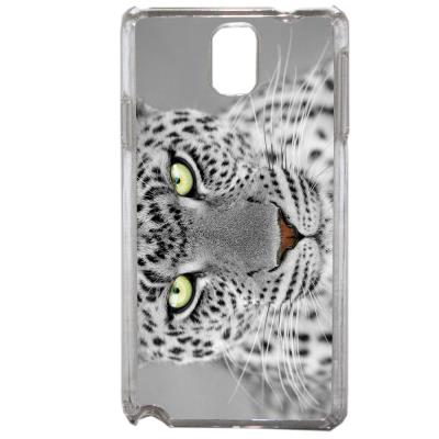 Coque Rigide Originale Léopard Blanc Des Neiges Samsung Galaxy Note 3