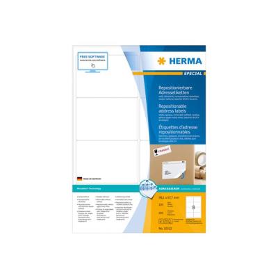 HERMA Special - verplaatsbare zelfklevende matte papieren adresetiketten - 800 etiket(ten)