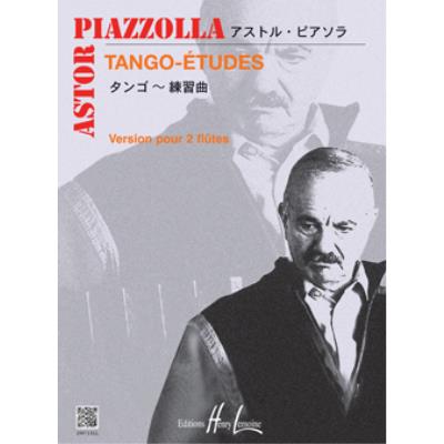Méthodes et pédagogie LEMOINE PIAZZOLLA A. - TANGO-ETUDES (6) OU ETUDES TANGUISTIQUES - 2 FLUTES Flute
