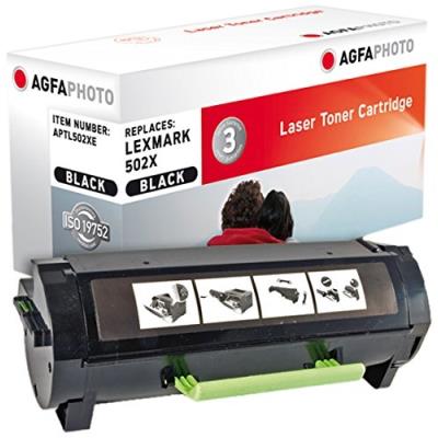 AgfaPhoto - zwart - tonercartridge (alternatief voor: Lexmark 502X)