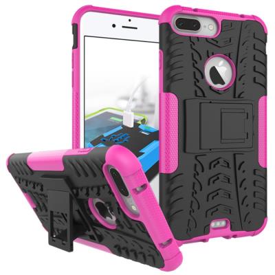 Coque en TPU Cool Tyre + avec stand pour iPhone 7 Plus 5.5 Inch - Rose