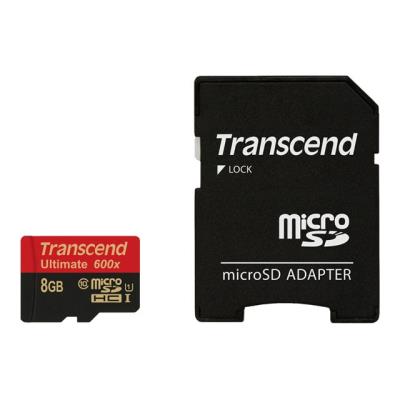 Transcend Ultimate - flashgeheugenkaart - 8 GB - microSDHC UHS-I