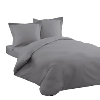 Douceur d'intérieur 1640743 housse de couette - uni - gris souris - 220 x 240 cm