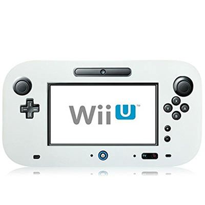 Housse étui protection silicone pour Nintendo Wii U - Anti choc / rayures - Blanc - Straße Game ®