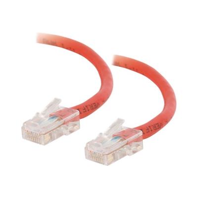 C2G Cat5e Non-Booted Unshielded (UTP) Network Patch Cable - verbindingskabel - 50 cm - rood