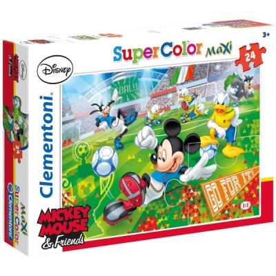 Puzzle 24 pièces maxi : mickey sport clementoni