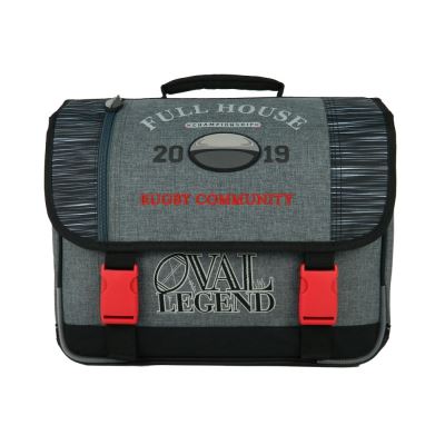 Cartable 38cm Oval Legend Gris