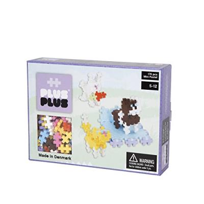 Plus-plus - 52149 - jeu éducatif de construction  - mini pastel - animaux - 170 pièces