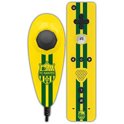 Pack de manettes (télécommande + extension) pour Wii et Wii U - Licence officielle FC NANTES