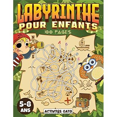 Labyrinthe Enfant 8 Ans: 100 Labyrinthe Pour Enfants simple, jeux