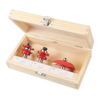 Silverline Coffret De 3 Fraises Tct Pour Portes À Panneaux 1/2