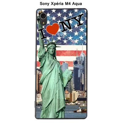 Coque Sony Xpéria M4 Aqua - New York-4