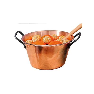 Bassine à gelées et confitures cuivre, 26,5 cm.
