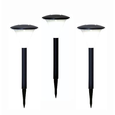 Best season solaires lot de 2, couleurs noir, matière plastique 37,5 x 11 cm, 1 led blanc chaud avec panneau solaire et pile e
