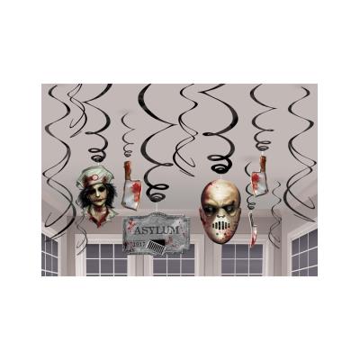 Guirlandes asile psychiatrique Halloween (x12)