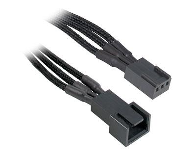 BitFenix - Extension d'Alimentation Molex - 1F(3p)/1M(3p) - 60cm - Gaine Noire