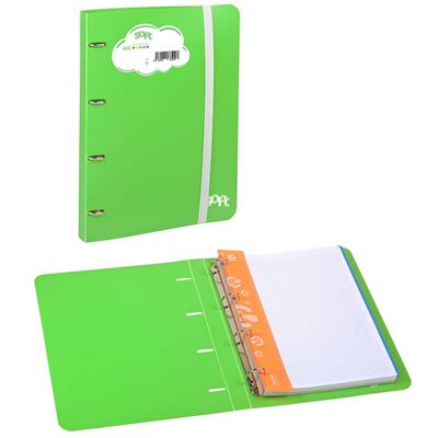 Classeur Polypropylène Soft A4 Vert pastel 120 feuilles