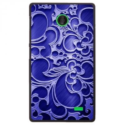 Coque rigide pour Nokia X avec impression Motifs arabesque bleu