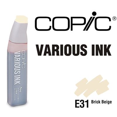 Encre various ink pour marqueur copic e31 brick beige - copic