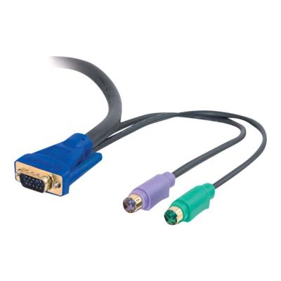 C2G Ultima 3-in-1 Universal - toetsenbord / video / muis (TVM) kabel - 2 m