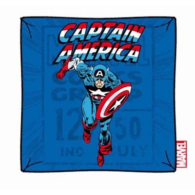 MARVEL - Housse pour Coussin - Captain America Running ( 40 x 40 )