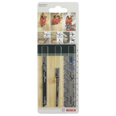 Bosch 2609256774 Assortiment De Lames De Scie Sauteuse Mixte Bois et Métal 3 Pièces
