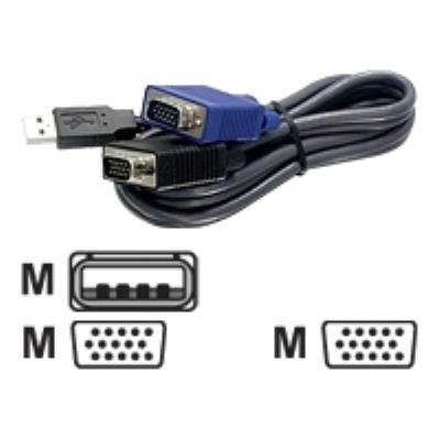 TRENDnet TK CU06 - toetsenbord / video / muis (TVM) kabel - 1.8 m