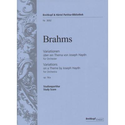 Partitions classique EDITION BREITKOPF BRAHMS JOHANNES - HAYDN-VARIATIONEN B-DUR OP.56A - CONDUCTEUR Format poche