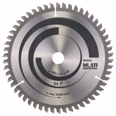 Bosch Professionnel - Lame Scie Circulaire Multi Material 190X2.4X20 54Dts