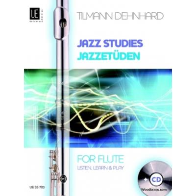 Partitions jazz&blues UNIVERSAL EDITION DEHNHARD T. - JAZZ STUDIES - FLUTE + CD Flute traversiere