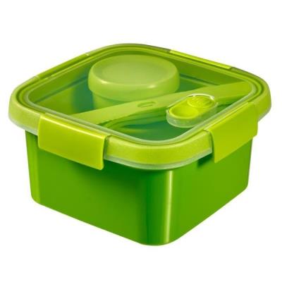 Curver smart lunch box carrée 1,1l avec couverts 232572