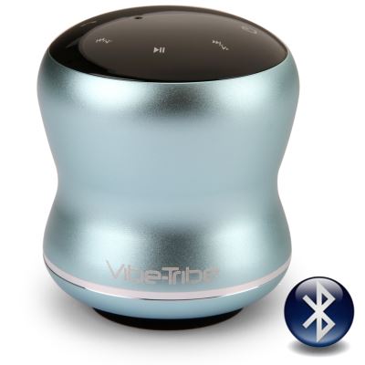 Vibe-Tribe Mamba Tiffany Blue: 18 Watt Haut-parleurs a Vibration Sans Fil, Bluetooth, Ecran Tactile, Connexions en série & Mains-libres