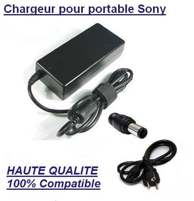 Alimentation Chargeur pc portable - Adaptateur secteur portable pour Sony VAIO VGN-NS21S/W (90W)