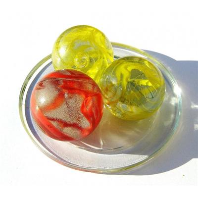 2 Baleines FROISSEES - Billes en verre de 43 mm