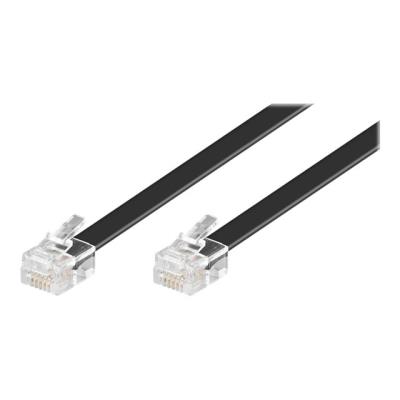 Goobay telefoonkabel - 3 m - zwart