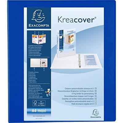 Exacompta Classeur PP personnalisable Kreacover - 4 anneaux en D 40mm - A4 maxi - vue 2