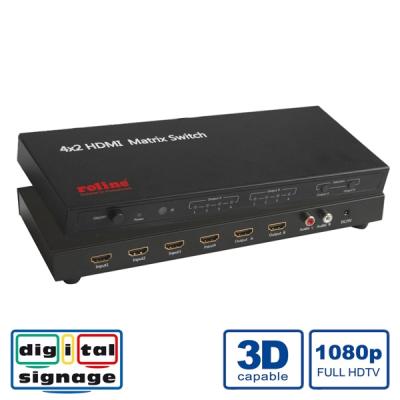 Roline switch matrix hdmi, 4 x 2 14.01.3566