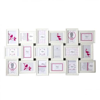 -6€ sur Cadre photo pêle-mêle mural - Capacité 18 photos ...