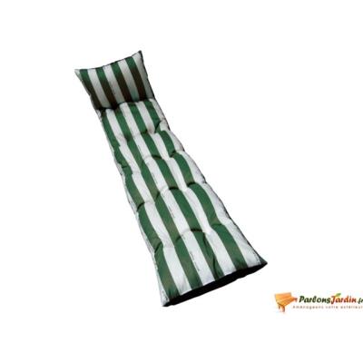 Coussin flocons pour bain de soleil Cancale vert