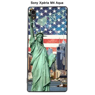 Coque Sony Xpéria M4 Aqua - New York-5