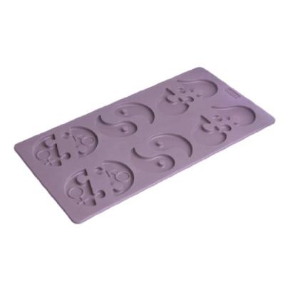 LURCH 85072 FLEXIFORM MOULE À BISCUITS VALENTIN 12 FOIS VIOLET 15 X 30 CM