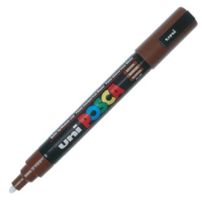 Uni-ball Posca Marqueur pointe moyenne conique Marron