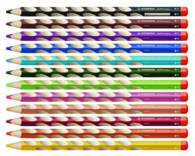 Crayon de couleur STABILO EASYcolors 1 crayon ergonomique droitier bleu foncé