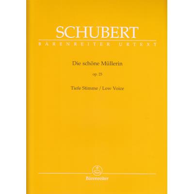 Schubert f. - die schà–ne màœllerin - voix basse et piano-Barenreiter